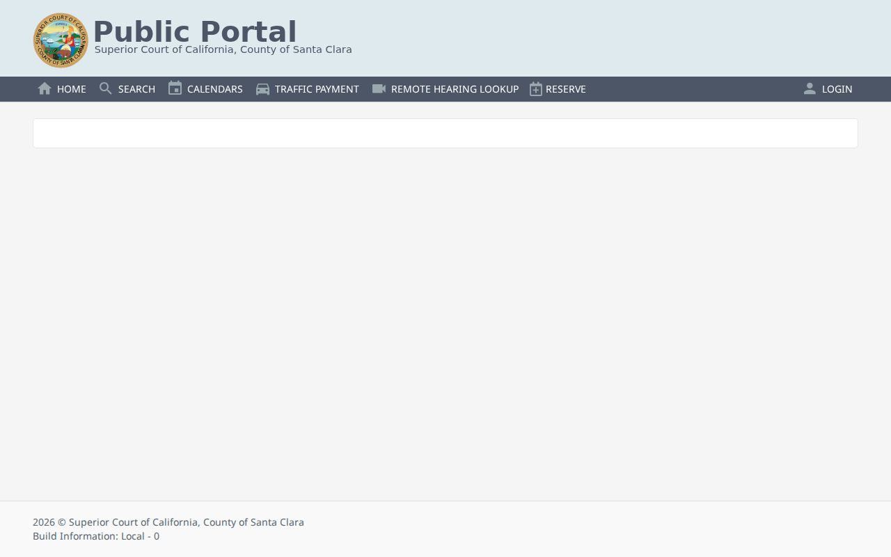 Palo Alto residents directory view of the Santa Clara Superior Court case search