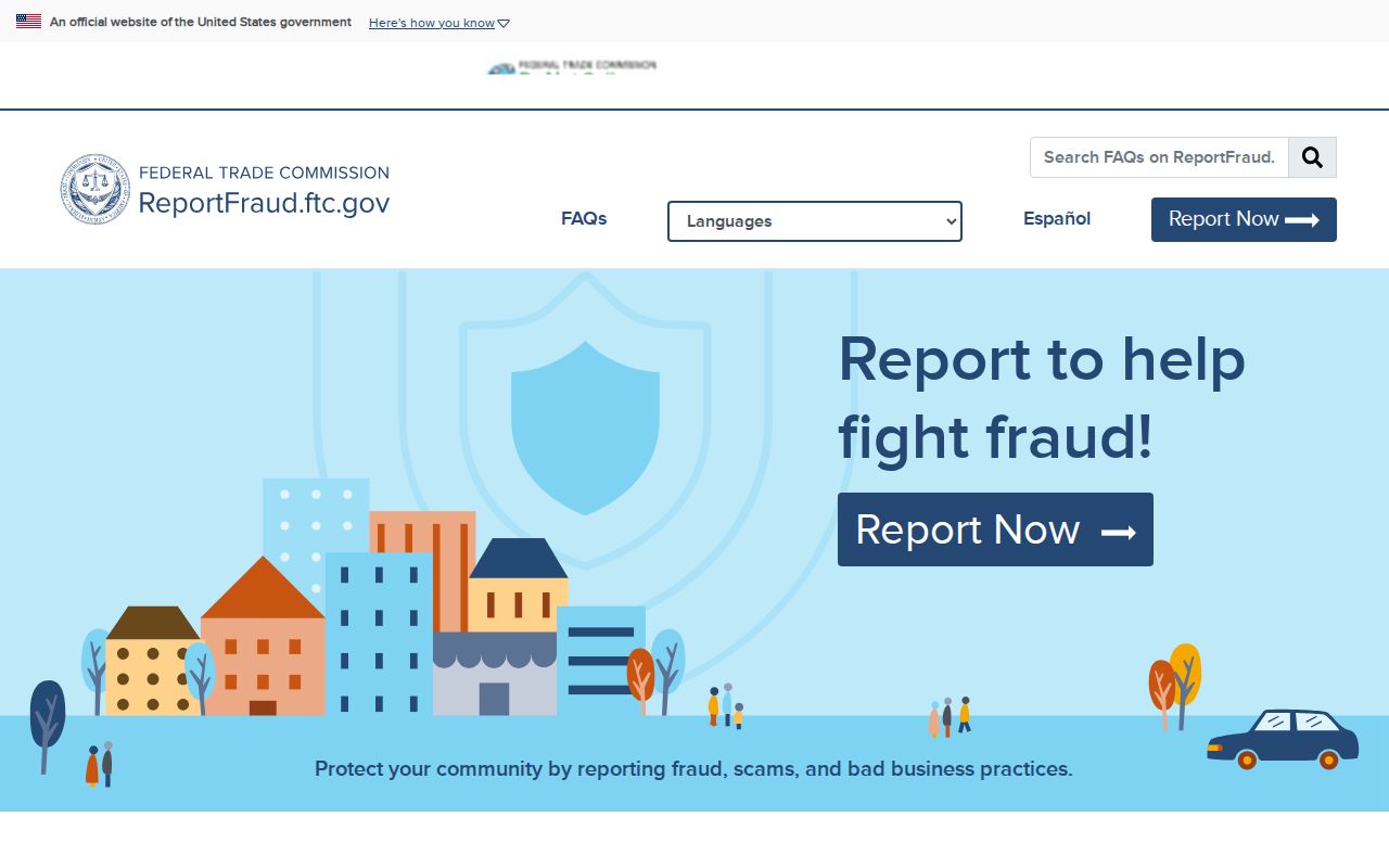 Palo Alto neighbors lookup view of the Federal Trade Commission fraud report route